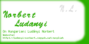 norbert ludanyi business card